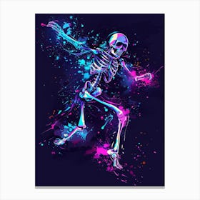 Skeleton Dance 4 Canvas Print