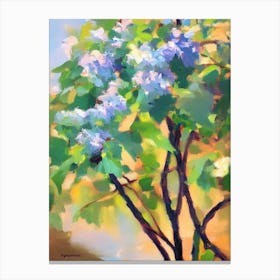 Grape Ivy 2 Impressionist Painting Plant Canvas Print