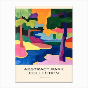 Abstract Park Collection Poster Vondelpark Amsterdam 2 Canvas Print