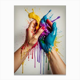 Colorful Hands Canvas Print Canvas Print