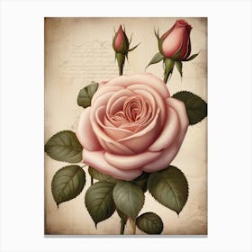 Vintage Roses Canvas Print