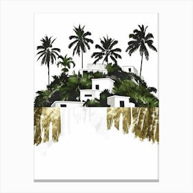 Palm Trees On The Island 1 Canvas Print