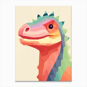 Colourful Dinosaur Alioramus Canvas Print