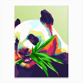 Panda, Pop Art, Nature, Abstract, Wall Art, Art, Kitchen, Living Room, Home, Interior Design, Wall Print Canvas Print