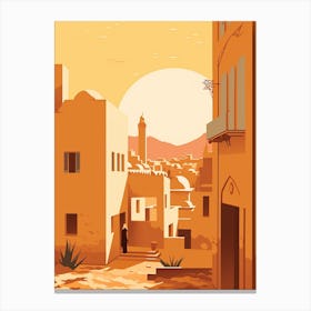 Algeria 2 Travel Illustration Canvas Print