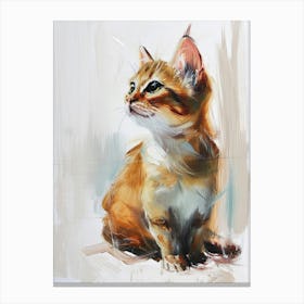 Manx Cat Painting 3 Canvas Print