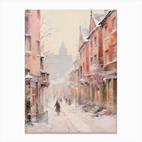 Dreamy Winter Painting York United Kingdom 3 Canvas Print