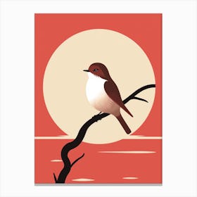 Minimalist Dipper 3 Illustration Canvas Print