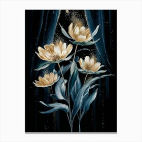 Flowers In The Night Canvas Print