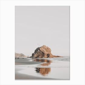 Beach Boulder Canvas Print