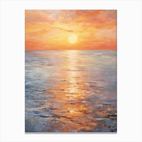 Sunset Over The Ocean 27 Canvas Print