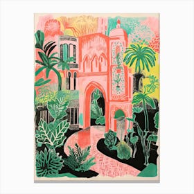 Aczar De Los Reyes Gardens Abstract Riso Style 1 Canvas Print