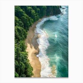 Tropical Beach In Costa Rica Canvas Print