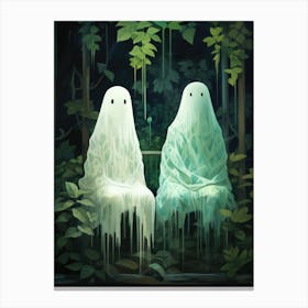 ghosts in the forest 2 Canvas Print