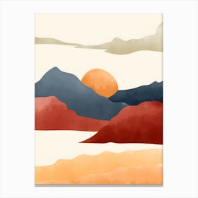 Watercolor Landscape 2 Canvas Print