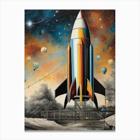 Space Shuttle Art Print Canvas Print