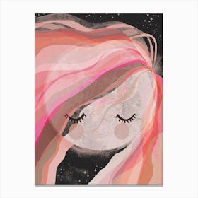 Moongirl Canvas Print