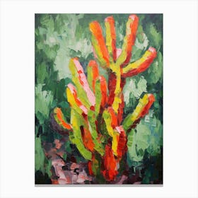Cactus Painting Old Man Cactus 2 Canvas Print