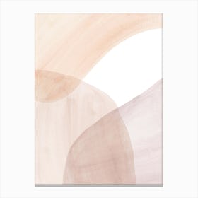 Abstract soft Watercolor Painting Canvas Print