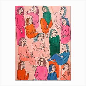 Group Of Women Canvas Print