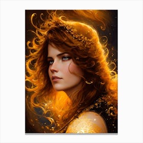Fiery Woman Canvas Print