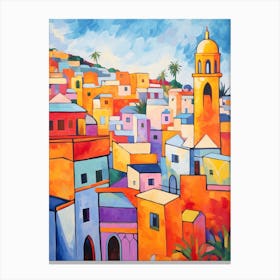 Casablanca Morocco 2 Fauvist Painting Canvas Print