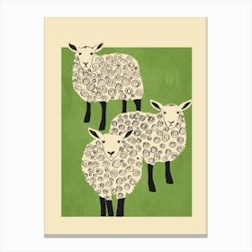 Abstract Sheep 2 Canvas Print