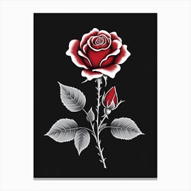 Rose Tattoo Canvas Print