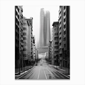 Bilbao, Spain, Black And White Photography 3 Canvas Print