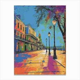 Jackson Square Retro Pop Art 3 Canvas Print