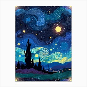 Starry Night 191 Canvas Print