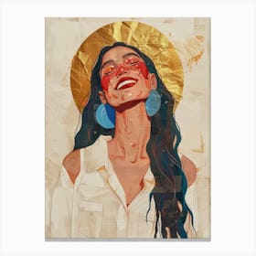 Happy Woman Canvas Print