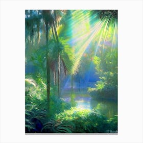 Fairchild Tropical Botanic Garden, Usa Classic Painting Canvas Print