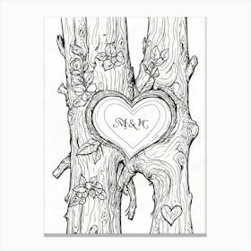 Heart Shaped Tree 1 Canvas Print