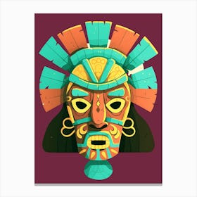 Ancient Colorful Tribal Art Mask Trending Now Leinwandbild