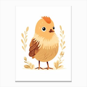 Baby Animal Illustration  Bird 10 Canvas Print