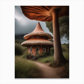 Mushroom Cottage Canvas Print