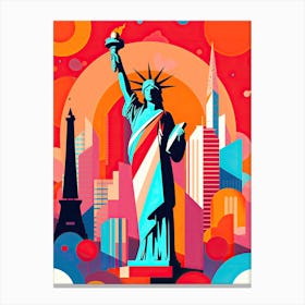 Liberty In New York City Canvas Print