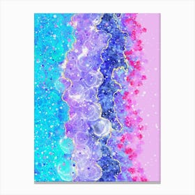 Pastel Bliss - Vibrant Abstract Layers Canvas Print