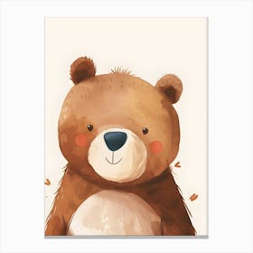 Cute Teddy Bear Kids and Nursery 1 Canvas Print