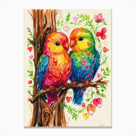 Lovebirds 2 Canvas Print