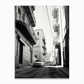 Malaga, Spain, Photography In Black And White 1 Canvas Print