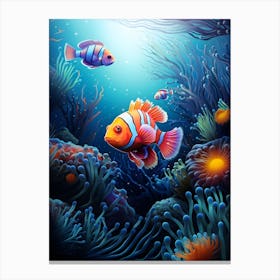 Clown Fish Underwater Canvas Print