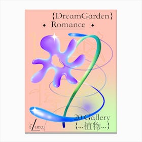 A Romantic Dream Garden Canvas Print