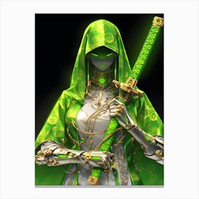 Green Cloak Canvas Print