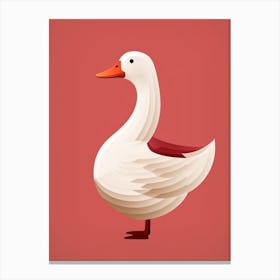 Minimalist Mallard Duck 1 Illustration Canvas Print