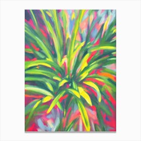 Firestick Plant Impressionist Painting Canvas Print