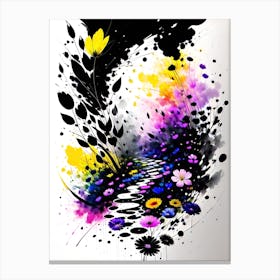 Abstract Flower Painting 1 Canvas Print