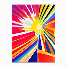 Solar Flare Abstract Modern Pop Space Canvas Print