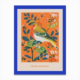 Spring Birds Poster Cedar Waxwing 3 Canvas Print